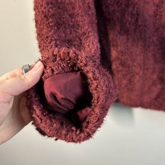Pendleton Women's Burgundy Sherpa Jacket Size M - Picture 15 of 15